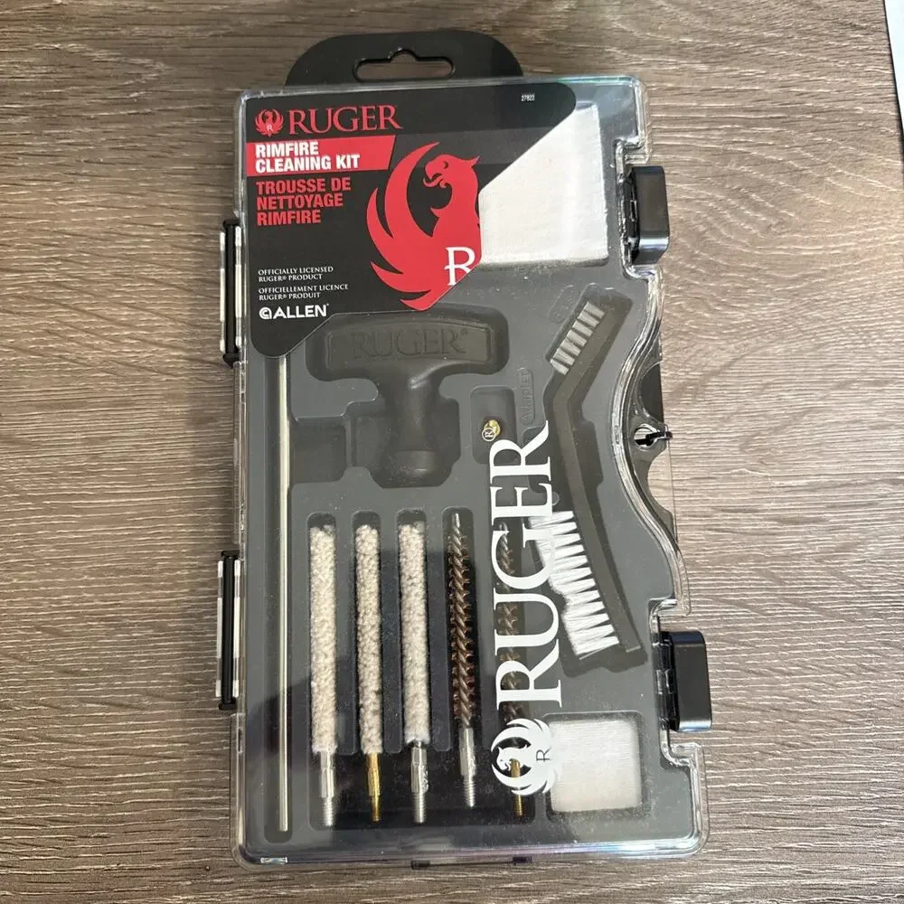 Brand New - Allen Ruger Rimfire Cleaning Kit .22 Cal 12 Pcs Steel 27822
